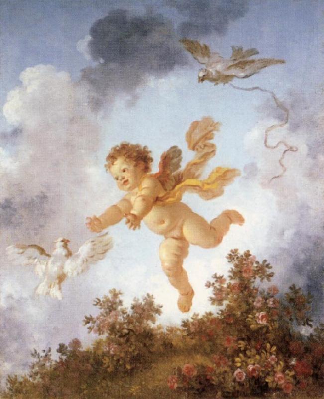 Jean-Honore Fragonard Pursuing a dove China oil painting art